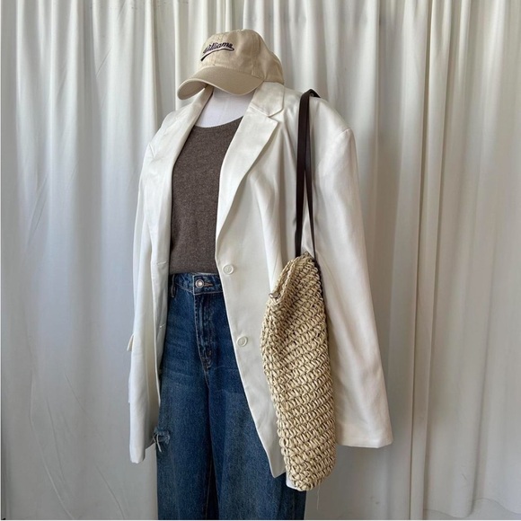Monki Jackets & Blazers - Monki Oversized Blazer in White.